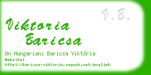 viktoria baricsa business card